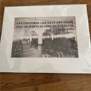 Black and White Henry Ford Quote Print